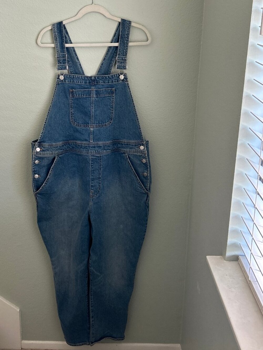 J Crew~ Denim Jeans Overalls ~ XXL ~ 2XL ~ Blue